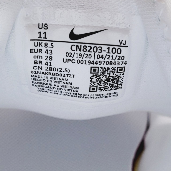 Nike React Art3mis White/White-White - Picture 6 of 6